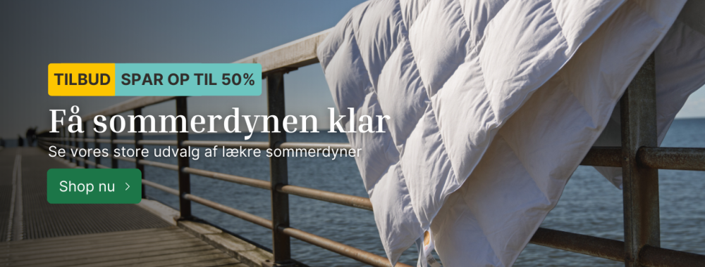 Spar op til 50% på en lækker sommerdyne her