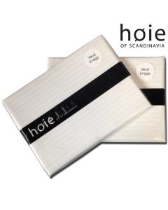 Høie pudebetræk - Crepe - Hvid