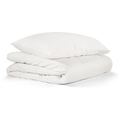 Nordic Weaving bambus sengesæt - Hvid - 240x220cm