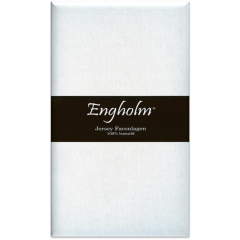 Ekstra højt stræklagen - Bomuldsjersey - 120x200cm - Hvid