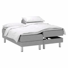 Reersø boxelevationsseng inkl. splittopmadras og ben - 210x210cm