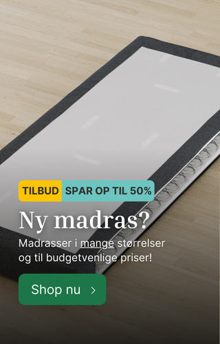 Spar 50% på madrasser i høj kvalitet her